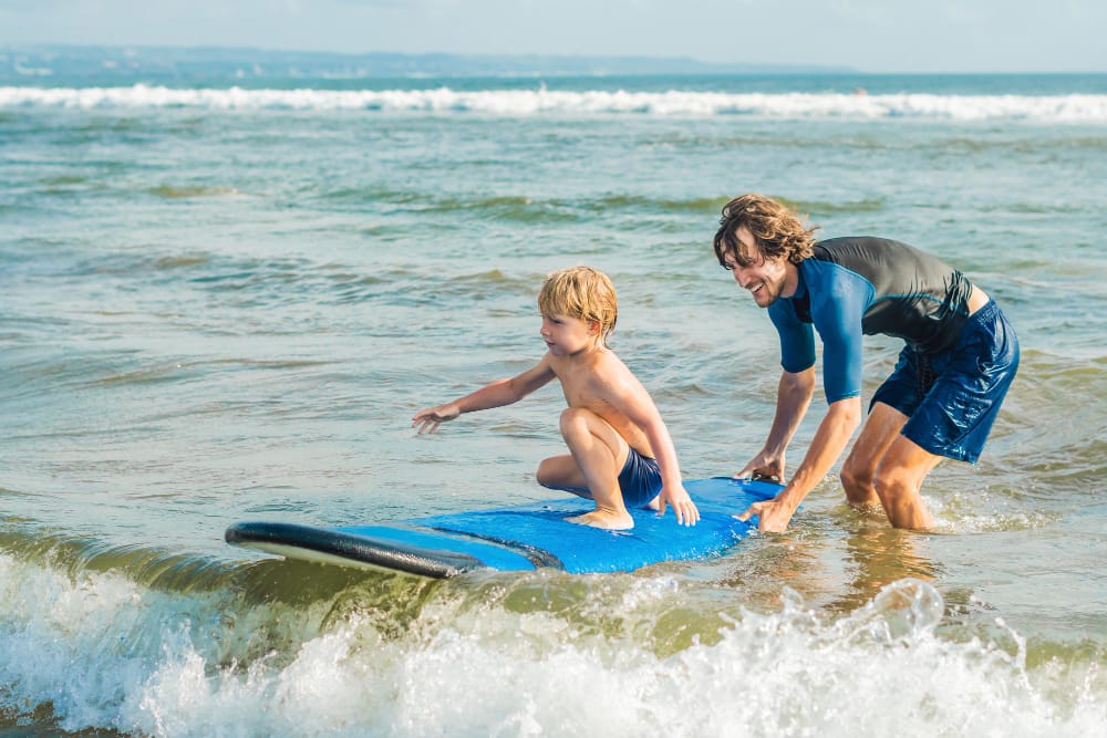 Clases de surf con niños en Tenerife